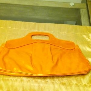 Coccinelle orange leather purse